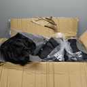 100 Pcs Black Folding Chair Cover Washable Removable Universal Fitted Chair Cover Protector for Wedding Party Banquet Holidays Celebration Decoration Chair Covers