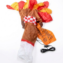 Thanksgiving Turkey Inflatables, Extra Large Blow Up Thanksgiving Turkey Wearing Pumpkins, Pre-lit Happy Thanks Giving Outdoor Inflatable Decorations