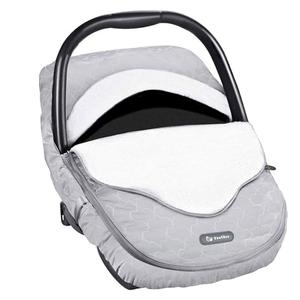 Yoofoss Baby Car Seat Cover Winter Carseat Canopies Cover to Protect Baby from Cold Wind, Super Warm Plush Fleece Baby Carrier Cover for Infant Boys Girls (Grey)