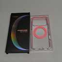 TORRAS 360 Magnetic Stand for iPhone 17 Pro Max Case, [Fit for MagSafe] [Military-Grade Protection] Slim Case for iPhone 17 Pro Max 6.9" 2025, Clear-Pink, Ostand O3 Fitness Series