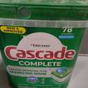 Cascade Complete Dishwasher Pods - Fresh Scent ActionPacs, Dishwasher Detergent, Dishwasher Soap, Detergent Pods, 78 Count