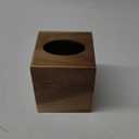 ALELION Tissue Box Cover Square - Acacia Wood Tissue Box Holder for Tabletop Night Stands Bathroom Office - Decorative Facial Cube Tissue Box Cover for Modern Farmhouse Decor