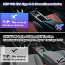 Center Console Organizer for 2022 2023 2024 Honda Civic Console Organizer Armrest Lid Hidden Storage Secret Compartment Hidden Storage Box Tissue Holder for 11th Gen Civic Accessories