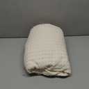 Utopia Bedding Ivory 100% Cotton Waffle Blanket 300 GSM [Twin - 90x66 Inch] Soft Lightweight Breathable Bed Blanket for All Season