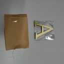 1.77 Inch Height Self Adhesive Solid Brass English Letters 4.5CM Wall sticker Gold Mail Box Numbers House Address Numbers Shop Studio Name DIY Combination For Wall Home Decor Hardware (Letter A)