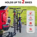 Rockland 2-Bike Hitch Bike Rack, 80 lbs, Bicycle Platform Style Carrier