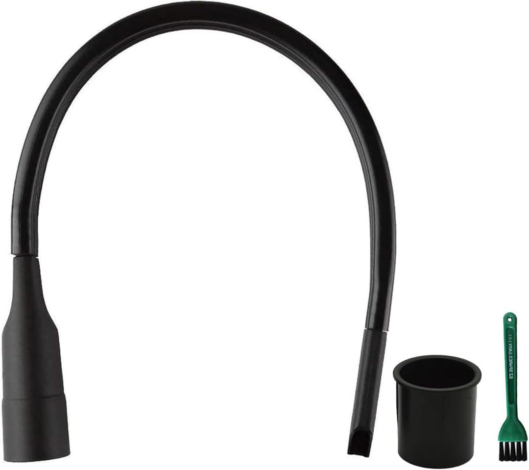 EZ SPARES Flexible Crevice Cleaning Tool 25inch Replacement,Vacuum Hoses Accepting 1-1/4",1-3/8" Attachment for Home Car Detailing Removable Brush Head Univeral,Deep Reach Precision Cleaning