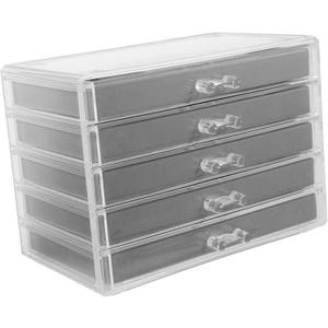 VALICLUD 18grids Rock Display Holder Collection Storage Organizer Acrylic Display Cabinet