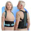 New for 2026 – Posture Corrector for Seniors Women & Men, Advanced Full Back Brace Support for Upper & Lower Back, Spine & Neck Alignment, Reinforced Wide DualLayer Waist Support Belt with Shoulder Straightener and BackOpening Support, Breathable for, Size Small