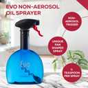 Evo Original Oil Sprayer, Non-Aerosol for Olive Oil, Cooking Oils, and Vinegars, Blue, 24-Ounce Capacity