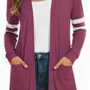 Lightweight Cardigan for Women Long Sleeve Sweater Office (S)