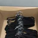 Amazon Basics Slim, Velvet, Non-Slip Suit Clothes Hangers, Pack of 50, Black