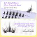 LA MAESII Lash Clusters, 56Pcs Manga Eyelash Clusters, Eyelash Extensions with Super Soft Cluster Lashes Reusable 10-14mm Individual Lashes(MG43-C)