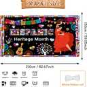 7x5ft Hispanic Heritage Month Decorations Hispanic Heritage Month Banner Latin American Backdrop Large Celebration Spanish National Decor for Classroom Home