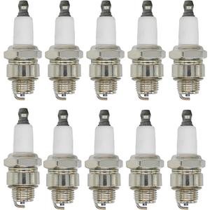 10Pcs RJ19LM Spark Plug Replacement for Champion J19LM, Sparkplug Replacement for BS 796112 802592 5095K 796112S, for Lawn Mower Engine 492167 591040 591868 799876 802592S