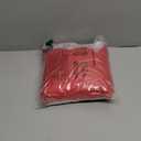 SpaceDresser Sheer Voile Window Treatment Rod Pocket Curtain Panels for Kitchen Bedroom Living Room Drapes Sunlight Filtering Privacy Semi Home Decor Assorted (Red, 52 W x 108 L)