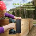 6 Packs Raised Beds Corner Brackets 11 in Metal L Brackets for with Screws Black Angle Corner Bracket Connectors 11" x 3" x 3" for Wood Flower Box Angle Brace Black