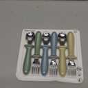 Eascrozn Toddler Utensils, 6 Pack kids Silverware Set with Silicone Handle, 18/8 Stainless Steel Children Safe Forks and Spoons, Dishwasher Safe 