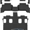Floor Mats Custom for Toyota 4Runner 2025 2026 Fuel 7 Seats (Not for Hybrid/EV) All Weather TPE Protection 1st & 2nd & 3rd Row Anti-Slip Automotive Floor Liners for 4-Runner 2026 Accessories, Black