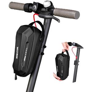flintronic Scooter Storage Bag, 2L Large Capacity Scooter Handlebar Bag, EVA Handlebar Waterproof Front Bag for Carrying Phone, Wallet, Repair Tools, Charger Tools