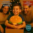 T play Burger Pillow Plush for Kids: Soft Stuffed Hamburger Throw - Skin-Friendly Cheeseburger Room Decor - Cute 3D Shaped Food Gifts 8-12 Yrs 18"