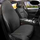 Auto Newer Luxury Bucket Car Seat Cover,Breathable Car Seat Cover Fit Four Seasons, Front Car Seat Cushions, Bottom Seat Covers of Full Wrapped Edge,Universal Fit for 95% Vehicles (Black,1PCS)