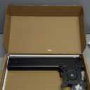 Single LCD Computer Monitor Free-Standing Desk Stand Mount Riser for 13 inch to 32 inch screen with Swivel, Height Adjustable, Rotation, Vesa Base Stand Holds One (1) Screen up to 77Lbs(HT05B-001)) (Black)