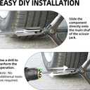 6 x RV Scissor Jack Slotted Drill Attachment 48862  Compatible with Most RV Scissor Jacks, Camper & Travel Trailer Jack Adapter, Metal Drill Adapter for Easy Manual Lift