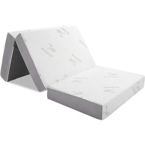 Inofia Folding Mattress, 4 Inch Twin Trifold High-Density Foam Mattress with Removable Cover, Portable for Camping, Guest, and Floor Foldable Bed - Twin Size (78" x 38" x 4")