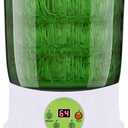 Bean Sprouts Machine, Seed Sprouter Kits, LED Display Time, Intelligent Automatic Bean Sprouts Maker, 3 Layers Function Large Capacity Seed Grow, Also for Radish, Alfalfa, Wheatgrass, Broccoli Sprouts