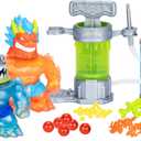 Heroes of Goo Jit Zu Hero Creator Bundle with 2 Action Figures and 6 Unique goo fillings, Mix, Fill & Create Your own Stretchy Blazagon and Thrash, Play Again and Again