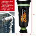 2 pcs Outdoor Faucet Covers for Winter, 15x28 inches,Black Insulated WithThick Cotton Waterproof Oxford Fabric and Reflective Strip for Freeze Protection Outdoor Faucets Hose Bibs (2)