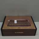YUNZII QL75 Wireless Typewriter Hot Swap Retro Mechanical Keyboard,Punk Round Keycaps,RGB Backlit QMK/VIA Programmable, MultiDevice Keyboard with 2.4GHz/TypeC/BT5.0 (Wood, Onyx Switch)