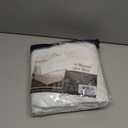 Cottingon Box Pleated Bed Skirt with Split Corners, 100% Microfiber Soft, Sheen & Luxurious Look, Tailored Drop Easy Fit, Queen 16", White