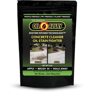 Oil Stain Fighter | for Embedded, Dry Oil Stains | No Rinse Concrete Cleaner for Driveways and Patios | Safe for Pets and Environment 5Oz
