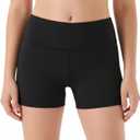 Girls Athletic Shorts Dance Yoga Biker Shorts Kids High Waisted Comfy Gymnastics Shorts 5-14 Years