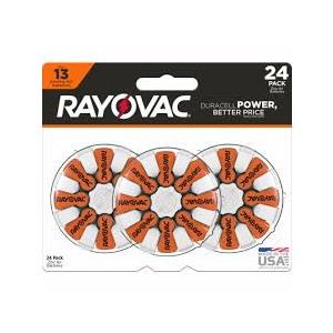RAYOVAC 13CR-24 HEARING AID BATTERY 24PK
