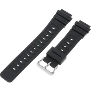 Timex Men's Q7B721 Resin Sport 18mm Black Replacement Watchband