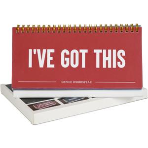 YOBRO Funny Office Desk Signs, Fun Desktop 50 Flip Book Desk Decor, Office Gag Gift for Coworkers, Work Desk Accessories and Office Morale Booster