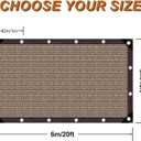 70% Sunblock Shade Cloth Net Resistant Garden Shade Mesh for Plant Cover, Greenhouse, Chicken Coop, Kennels, Tomatoes Plants -Brown 16x20Ft