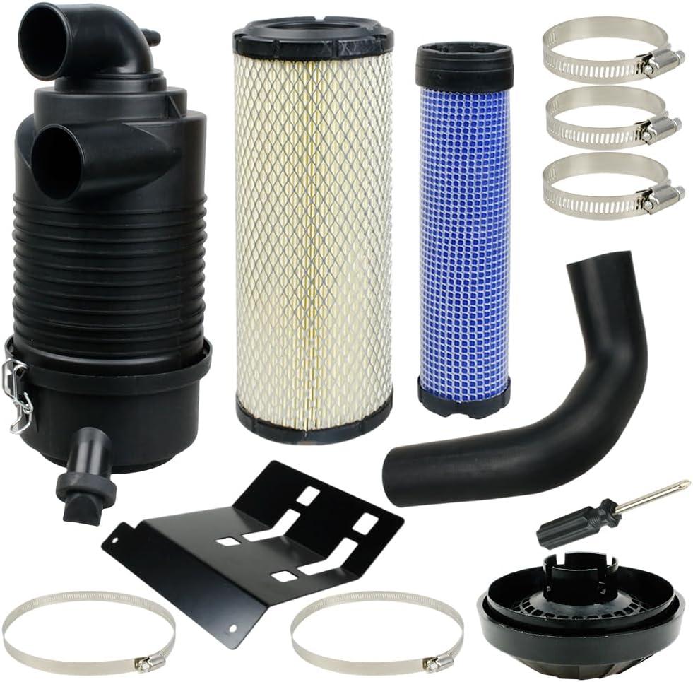 11013-0752 Air Filter Upgrade Kit fits Kawasaki FR651V FR691V FR730V - Heavy Duty Commercial Style Canister Air Filter Kit fits Kawasaki FR Series Engines Replaces#102-442, 11013-0752, 11013-7047