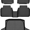 HAFIDI®-Floor Mats & Cargo Liner Custom Set for Honda Accord 2023-2026 (Include Hybrid) All Weather Protection TPE Full Set Automotive Floor Liner Accessories - Black