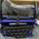 Lightweight Foldable Transport Wheelchair for Seniors Adults, Blue