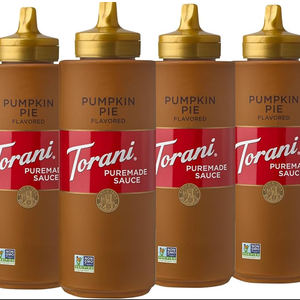 2 Pack Of Torani Puremade Sauce, Pumpkin Pie, 16.5 Ounces (Pack of 4) BB 05/15/2026 