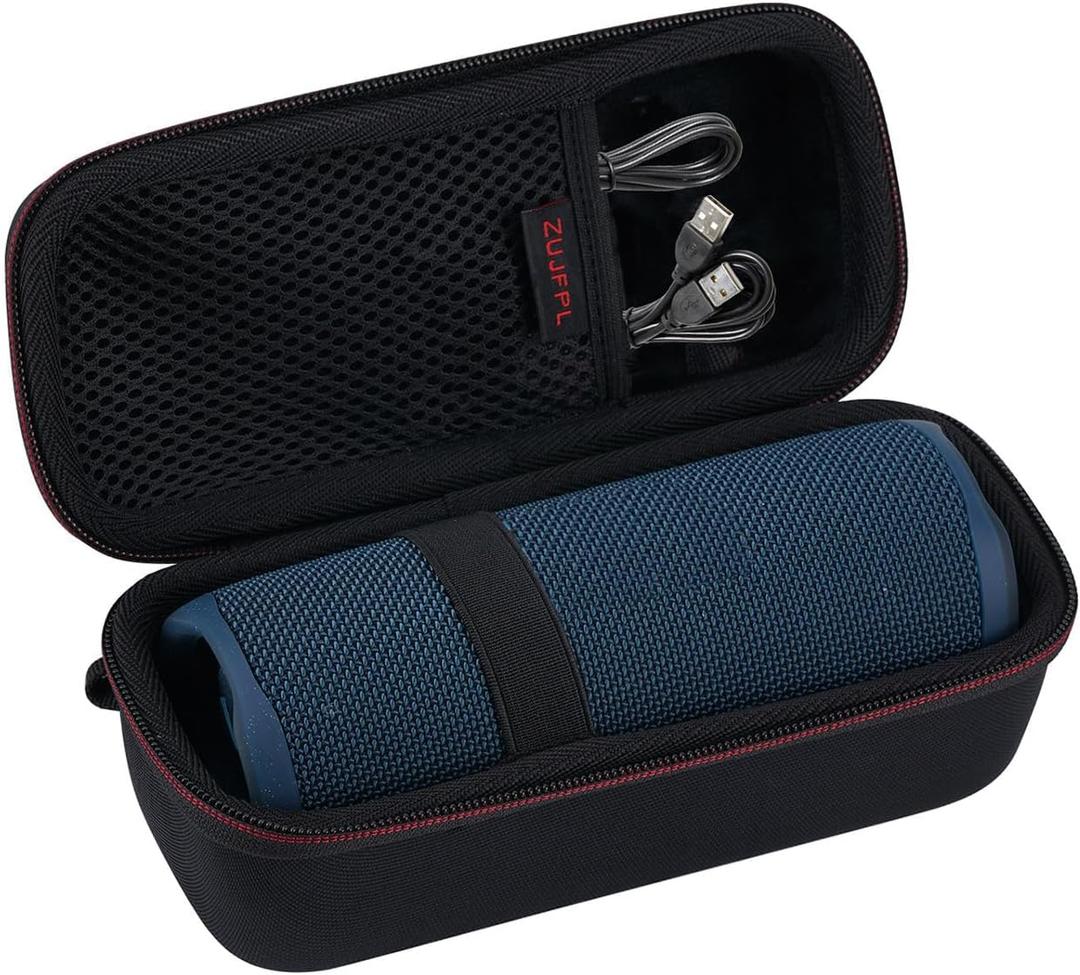 EVA Hard Case for JBLFlip7 /6/5 Waterproof Portable Bluetooth Speaker, Fit for JBL Flip 4 Premium Travel Protecrive Carrying Storage Bag(Black)