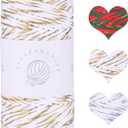 Macrame Cord 3mmx109 Yards Cotton Shiny Macrame Rope for DIY Christmas Macrame Birthday & Holiday Wall Home Party Decor Crochet and Knitting Adults Kids Beginners-White and Gold