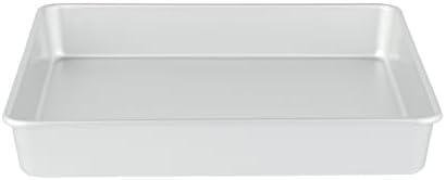Restaurantware-Met Lux 12 x 12 x 2 Inch Straight-Sided Baking Tin, 1 Square Cake Pan - Oven-Ready, Freezable, Anodized Aluminum Baking Sheet Cake Pan, Greaseproof, For And Brownie