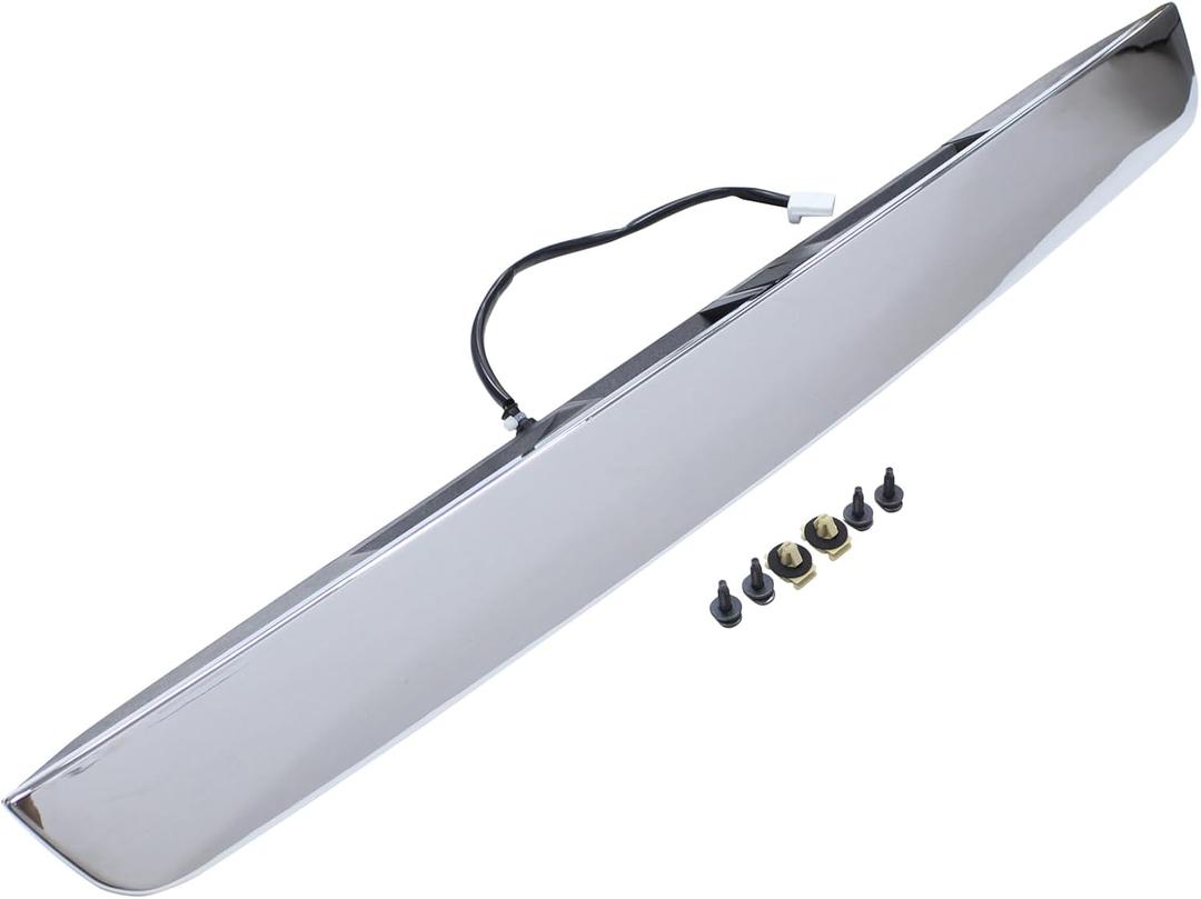 ApplianPar Rear Tailgate Handle Garnish Molding Assy for Nissan Pathfinder 3.5L V6 2013-2020 Chrome Center Back Liftgate Door Finisher
