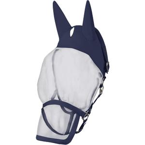 HORZE Paso Fino 2 in 1 Halter and Fly Mask - Overture Navy - Warmblood
