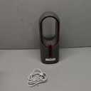 Misby Rechargeable Desk Fan, 5000mAh USB Bladeless Table Fan of 11.8 Inch, Easy to Clean & Touch Control, Grey Desk Fans Small Quiet for Bedroom, Home, Office